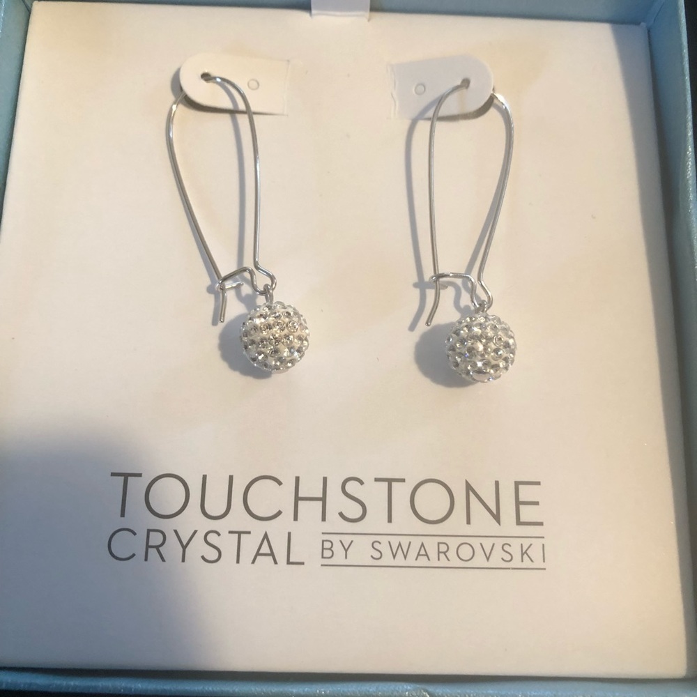 Touchstone by Swarovski Crystal Pave earrings